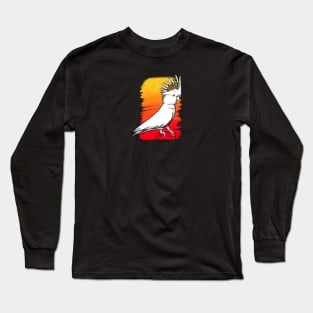 White cockatoo on sunset Long Sleeve T-Shirt